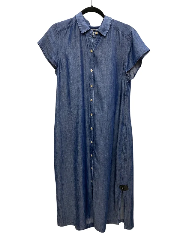 Dress Casual Midi By Tommy Bahama In Blue Denim, Size: M